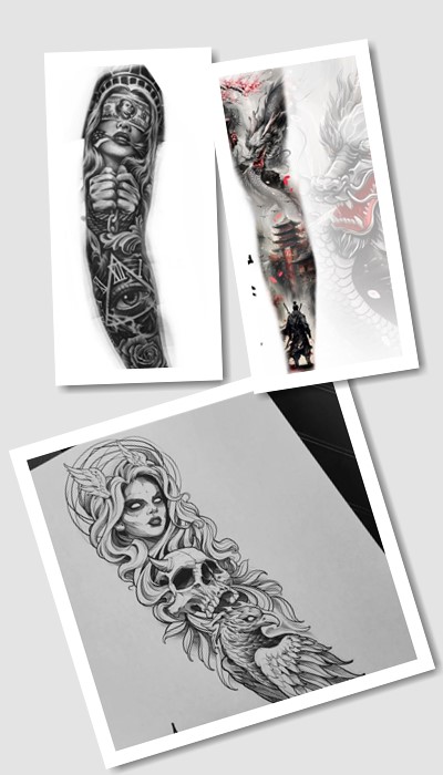 стилі ескізів татуювання рукава