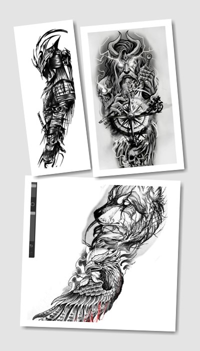 ідеї ескізів тату рукава