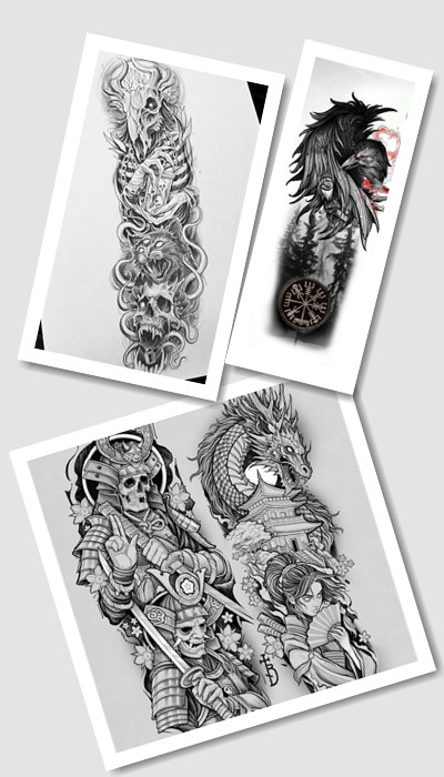 ідеї ескізів татуювань рукава