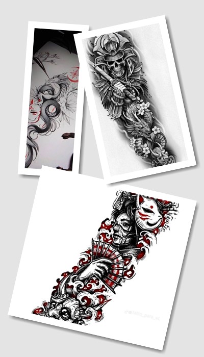 ескізи татуювання японські