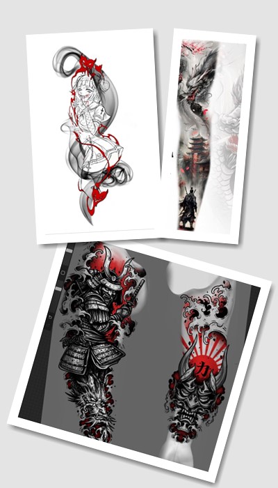 стилі ескізів татуювання японські