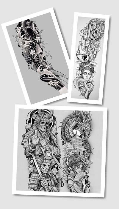 ідеї ескізів тату японські