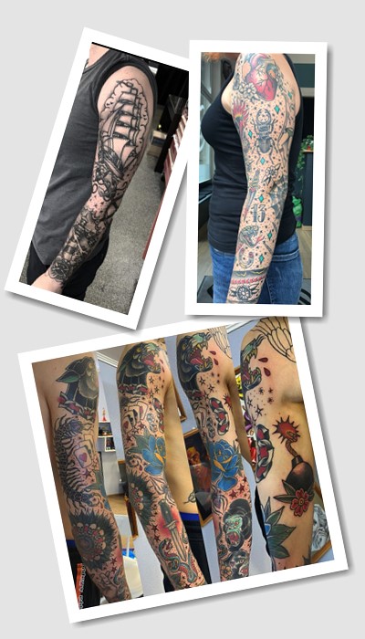 кому підійде тату олд скул рукав