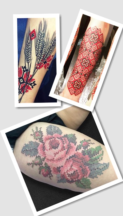 стиль тату вишиванка
