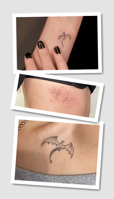 стилі татуювання дракон мінімалізм