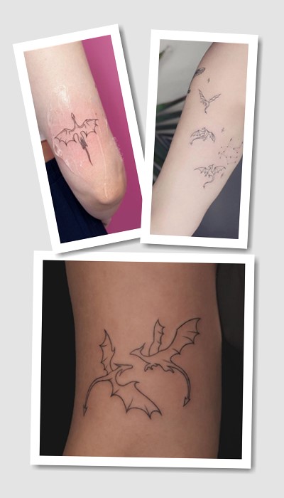 кому підійде татуювання дракон мінімалізм