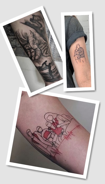 кому підійде татуювання сім’я