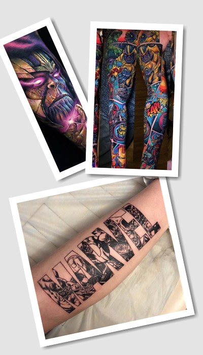 особливості тату Месники Марвел