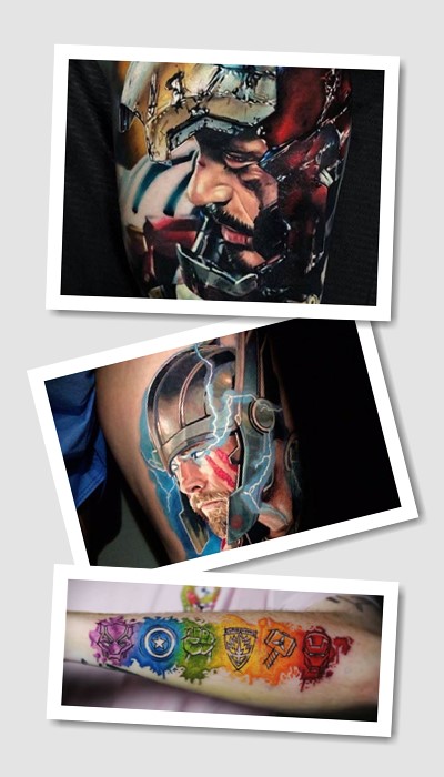 кому підійде татуювання Месники Марвел