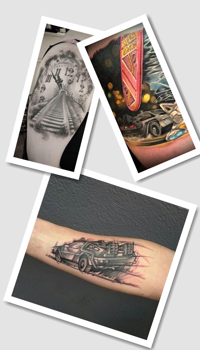стиль татуювання машина часу
