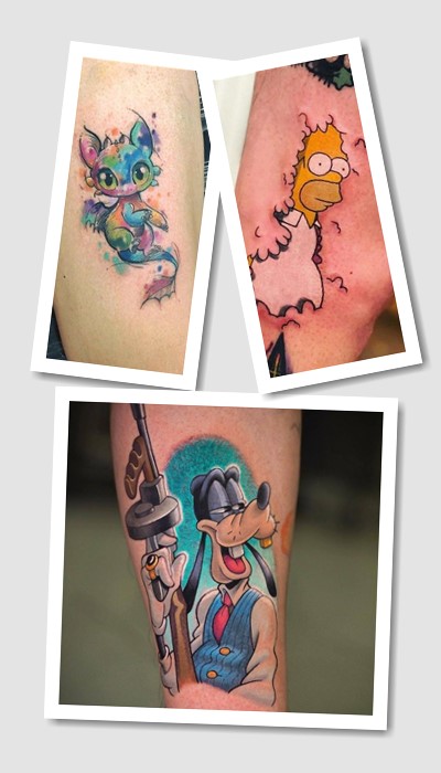 тату мультики ідеї