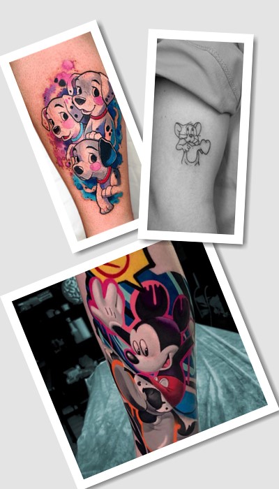 ескізи татуювання мультики 