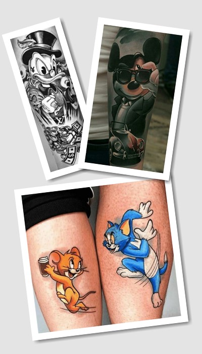кому підійде татуювання мультики
