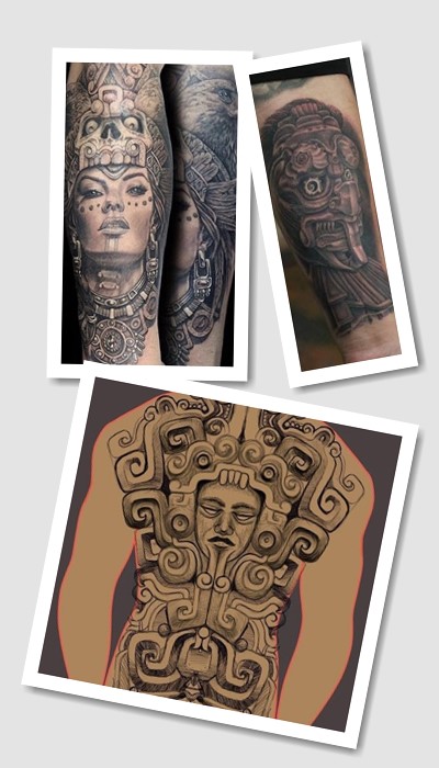стиль тату майя ацтеки інки