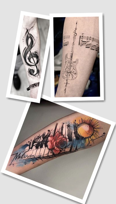 стиль татуювання музичні