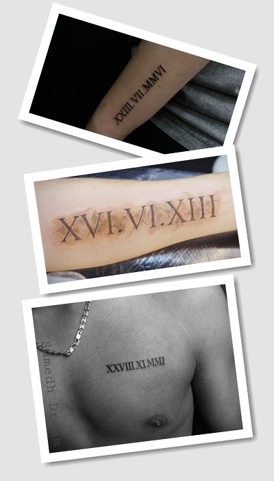 тату римські цифри