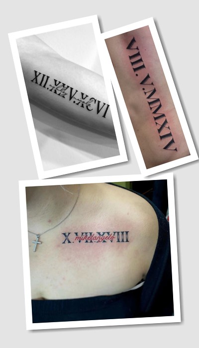 татуювання римські цифри у Києві