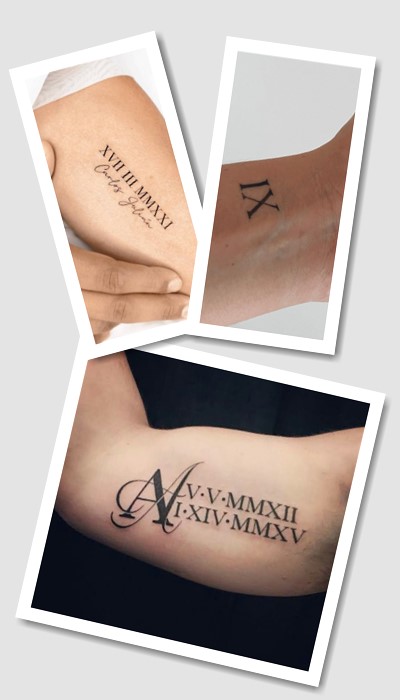 особливості тату римські цифри