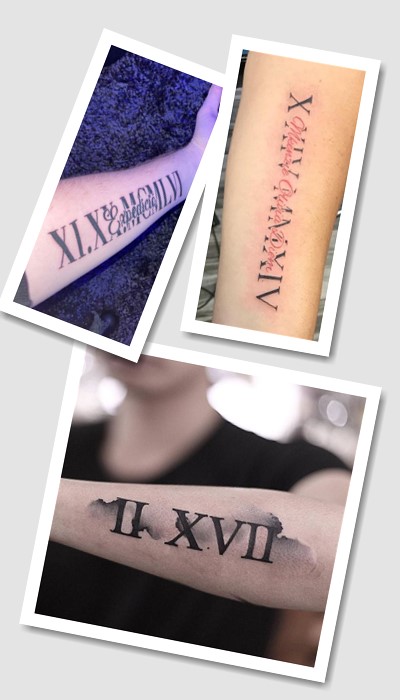 особливості татуювань римські цифри