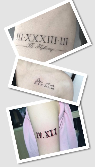 кому підійде тату римські цифри