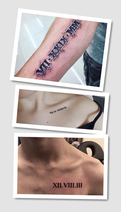 кому підійде татуювання римські цифри
