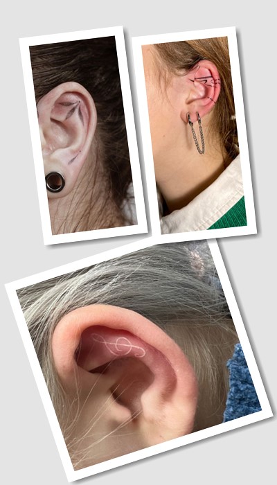 кому підійде тату на вухах