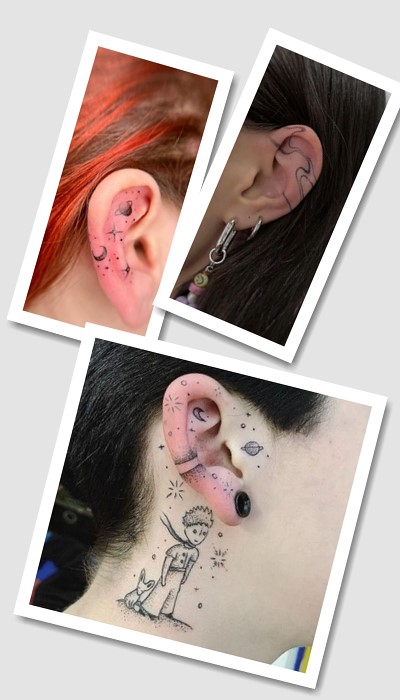 ідеї татуювання на вухах
