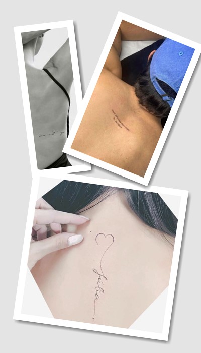 кому підійде тату написи на спині