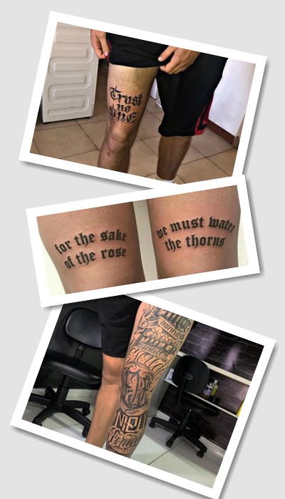 ідеї татуювання написи на нозі
