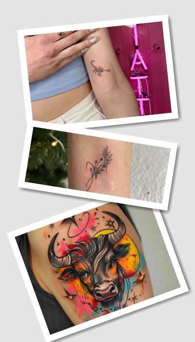 стиль тату знаки зодиака