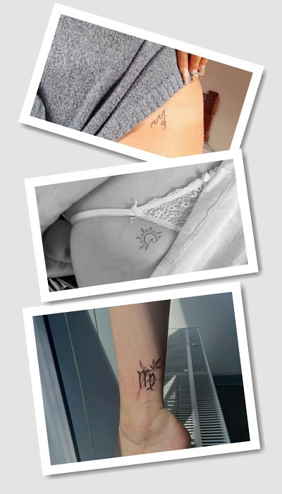 тату на нозі жіночі