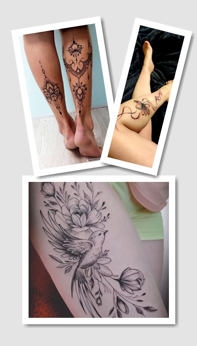 татуювання на нозі жіночі у Києві