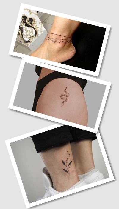 стиль татуювання на нозі жіночі