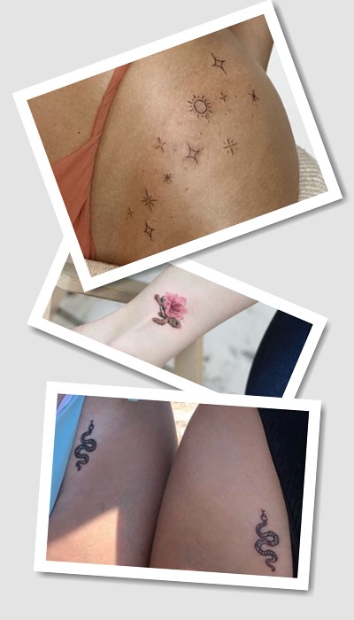 кому підійде тату на нозі жіночі