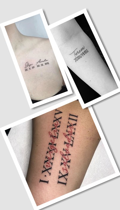 татуювання дата народження