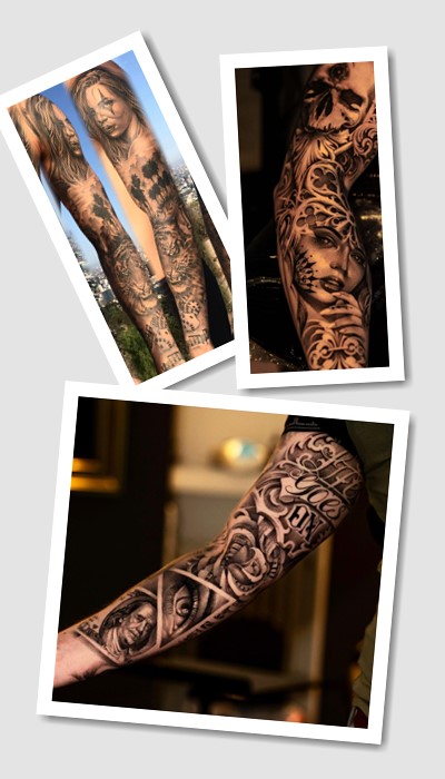 тату чикано рукав