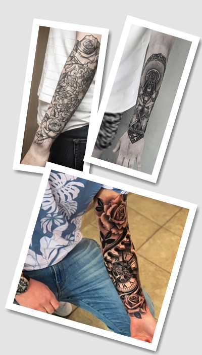 стиль тату напіврукав