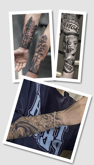 кому підійде тату напіврукав