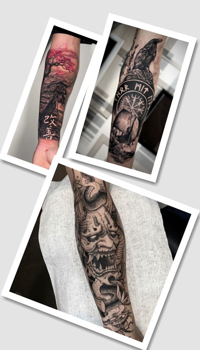 ідеї татуювання напіврукав