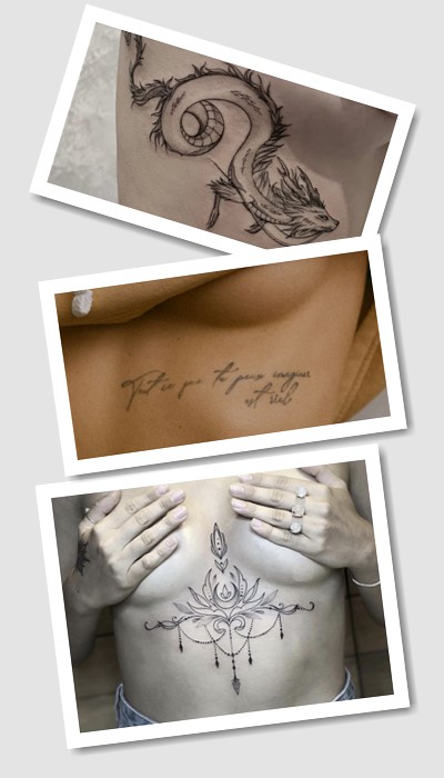 тату під грудьми