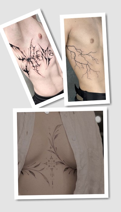 стиль татуювання під грудьми