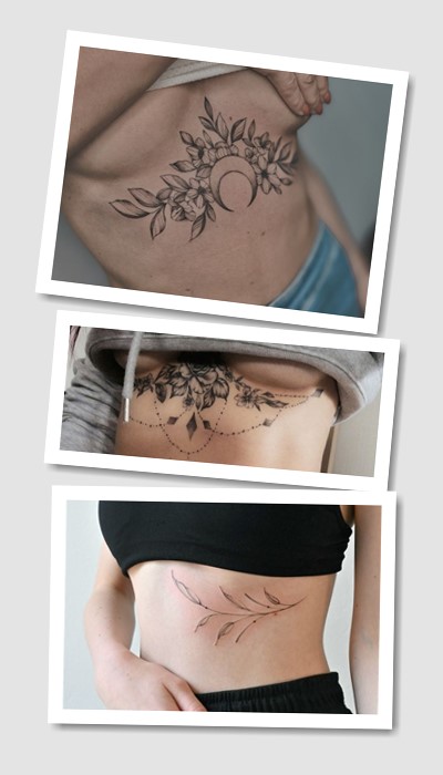 кому підійде татуювання під грудьми