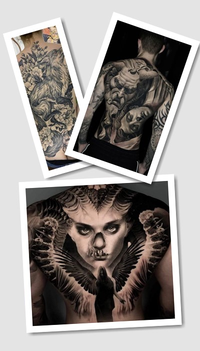 стиль тату на всю спину