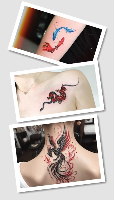 тату кольорові жіночі