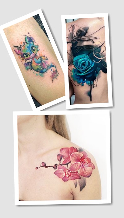 стиль татуювання кольорові жіночі