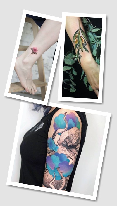 кому підійде тату кольорові жіночі