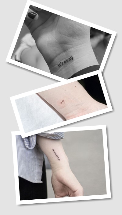 татуювання маленькі написи у Києві