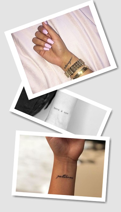 кому підійде тату маленькі написи