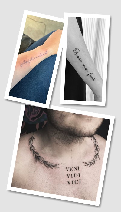 кому підійде тату написи на латині