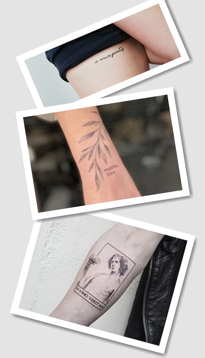 ідеї татуювання написи на латині